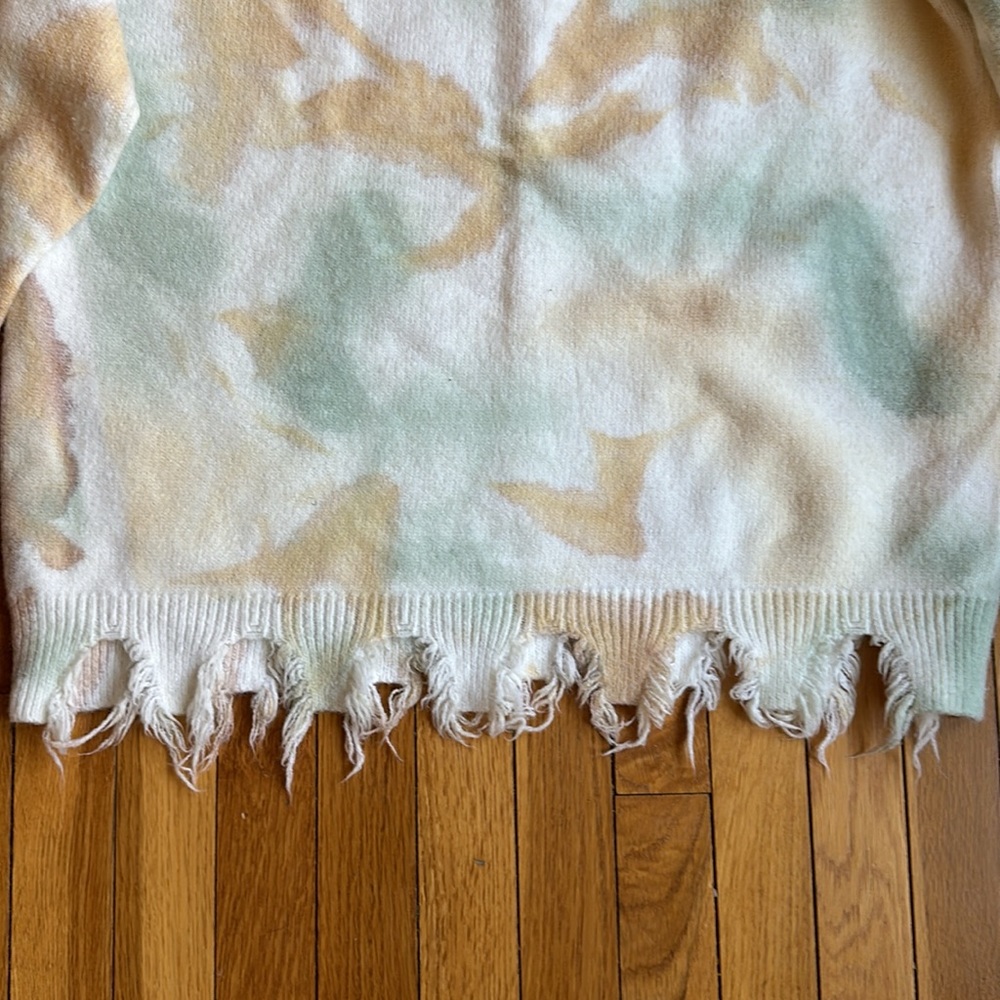 Pol “Time Flies” Generation Sweater Watercolor De… - image 2